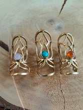 Load image into Gallery viewer, Lotus crystal cuff